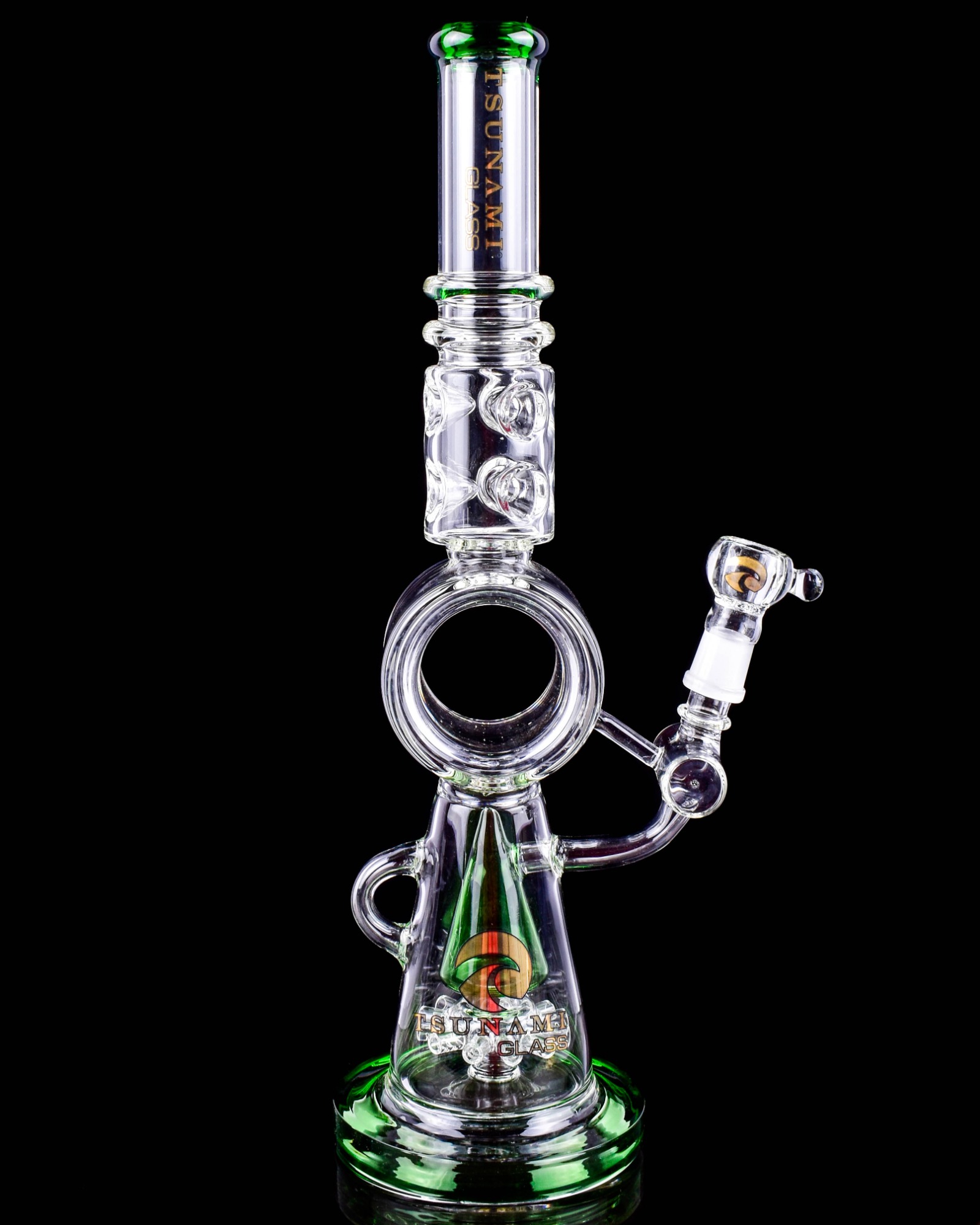 Tsunami Glass Donut Sprinkler Bong | $94.99 | Free Shipping -SmokeDay