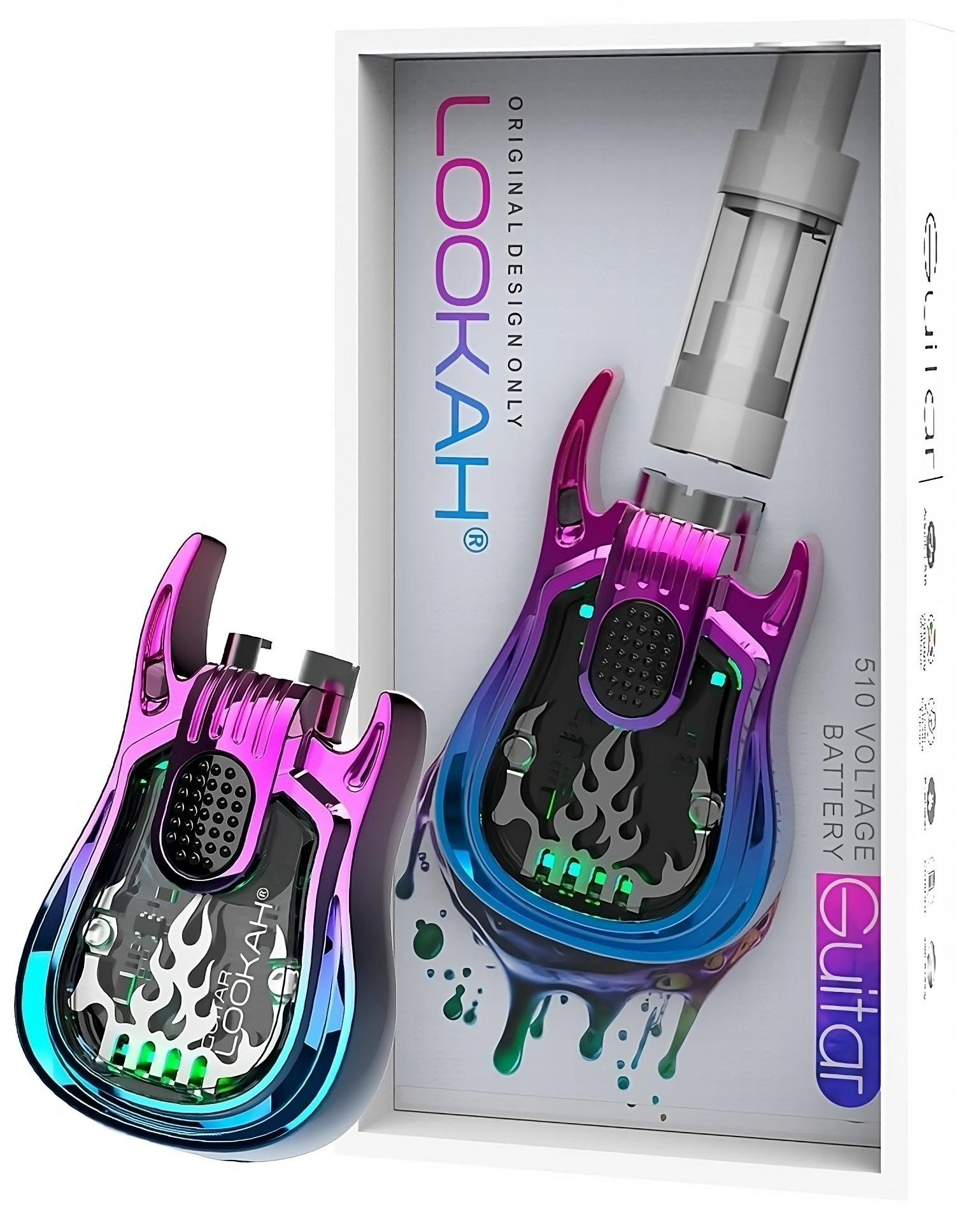 how much is elf bar vape Lookah TURTLE 510 Thread Vape Battery main image 1
