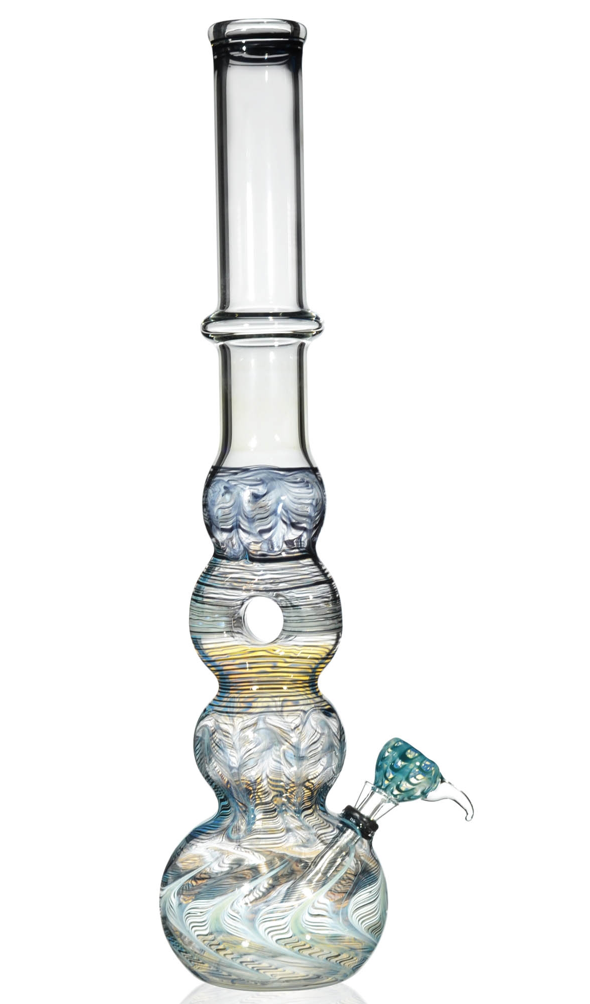 20" Inch Grand Lux TALL Bong Fumed DONUT Glass Water Pipe HOOKAH Bubbler  *USA* | eBay