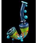 Peacock Prism - Wig Wag Sherlock Glass Hand Pipe