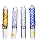The Twist - Swirled Glass Chillum - Pack of 4