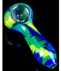 Nebula Galaxy Glass Hand Pipe - Green