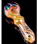 Dream Weaver - 3.5” Fumed Color Changing Swirled  Design Hand Pipe