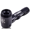 Atomic Glass - Metal Encased Hitter Hand Pipe - Black
