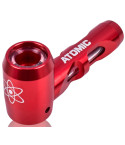Atomic Glass - Metal Encased Hitter Hand Pipe