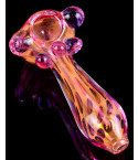Golden Blossom Glass Hand Pipe