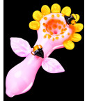 Bee"s Nectar - 5" Loving Honey Bee Glass Hand Pipe