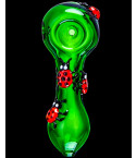 Red Bug Glass Hand Pipe