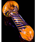 Aurora Twist Dichroic Swirled Glass Hand Pipe