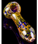 Aurora Bubble Blazer Golden Fumed Glass Hand Pipe