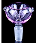 Triclops Orb - 14mm Male Dry Herb Bowl - Pink