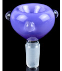 Triclops Orb - 14mm Male Dry Herb Bowl - Milk Purple