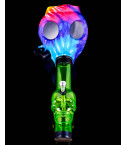 Gas Mask Pipe Bong - Includes Acrylic Water Pipe - Full Set - Tie-Die