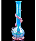 Floral Elegance - 12" Flower Vase Wire Wrapped Round Base Bong
