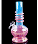 Iridescent Beauty - 8" Designed Bottom Wrap Bongs