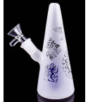 Eternal Frost Temple - Sand-Etched Pyramid Bong