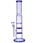 The Khalifa Tower - 15” Double Honeycomb to Turbine Percolator Combination - Blue 