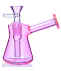 Eternal Hourglass Mini Bong - Neon Pink