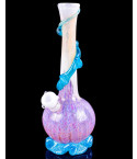 The Glorious - 12" Dual Frit Wire Wrap Vase Bong - Lollipop