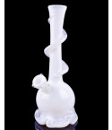 White Beauty - 14" Frit Wire Wrap Vase Bong - White