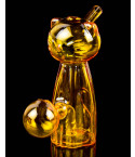 Cute Cat Design Dab Rig Bong Oil Burner 