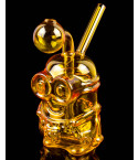 Goggle Buddy Character Dab Rig Oil Burner - Amber