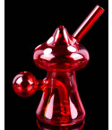 Wonderland Mushroom Dab Rig Bong Oil Burner - Ruby