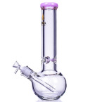 Atomic Glass - 12" Simple Round Bottom - 9mm Super Thick -  Pink
