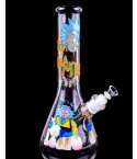 Rick and Morty Break Bad - 12.5” Glow In The Dark Bong with Rick and Morty 3D Artwork