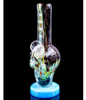 Skull Boy - 8" Color Mixer Thick & Heavy Skull Bong - Black