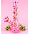 Double Cherry Glow In The Dark Beaker Bong