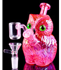 Baby Owl Bong/Dab Rig - Iridescent Pink