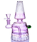 The Nostalgia - Colorful Lava Lamp Beaker Bong - Pink