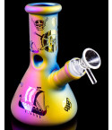 Valhalla Voyage Frosted Beaker Bong – Iridescent
