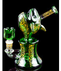 Ancient Reptilian Relic Bong - Green