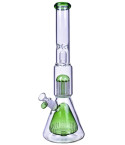 Hydro Haven - 18" Double Matrix With Tree Perc Beaker Bong
