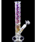 Smoker's Tornado - 13" Chameleon Thick Heavy Straight Cylinder Base Bong 