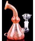 Boba Fett - 7" Tilted Neck Fritted Fumed Bong Red Fritt