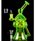 Chill Glass - 9" Diamond Shaped - Neon Yellow