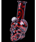 Grim Skull Glass Mini Bong - Assorted
