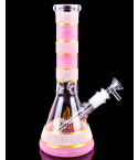 Cotton Candy - 10" Dual Frosted Color Beaker Bong - Pink