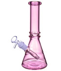 The Gala - 10" Thick Classic Beaker Base Bong - Pink