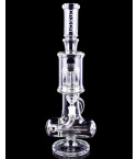Cheech Glass - 18″ Inline Water Pipe with Tree Perk