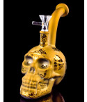 Mini Skull Bong - Pearl Orange