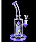 9" Elegant Rose Petal Bong - Purple