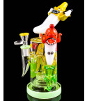 Cheech Glass - Banana Dancing Wild Bong w/ Glass Hand Pipe