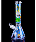 14" Rick & Morty Beaker Bong - Blue