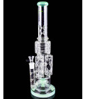 Trident Frost - Clover Glass - 20" Triple Barrel Bong - Smokeday Limited Drop