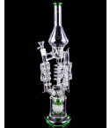 The Rarest - Clover Glass - 20" Triple Chamber Bong w/ Cyclone Perc