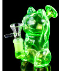 Lucky Cat Mini Bong - Neon Green